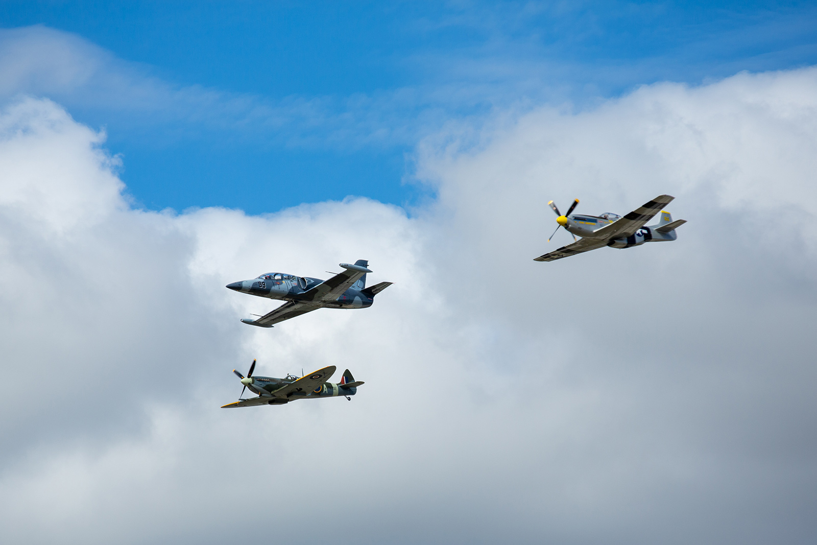V-formation over Brisbane's new runway to mark its official opening 