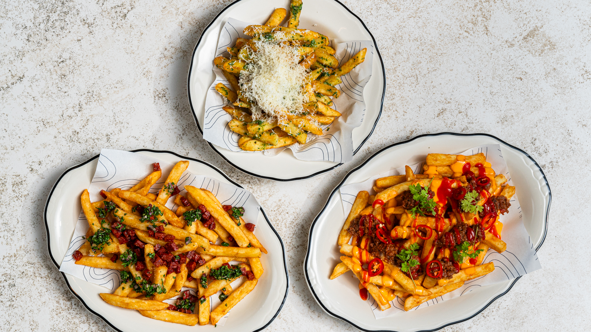 Independent Loaded fry's menu 