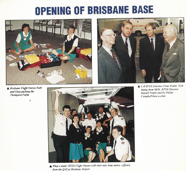 Newspaper snippet of the opening of the Brisbane Base