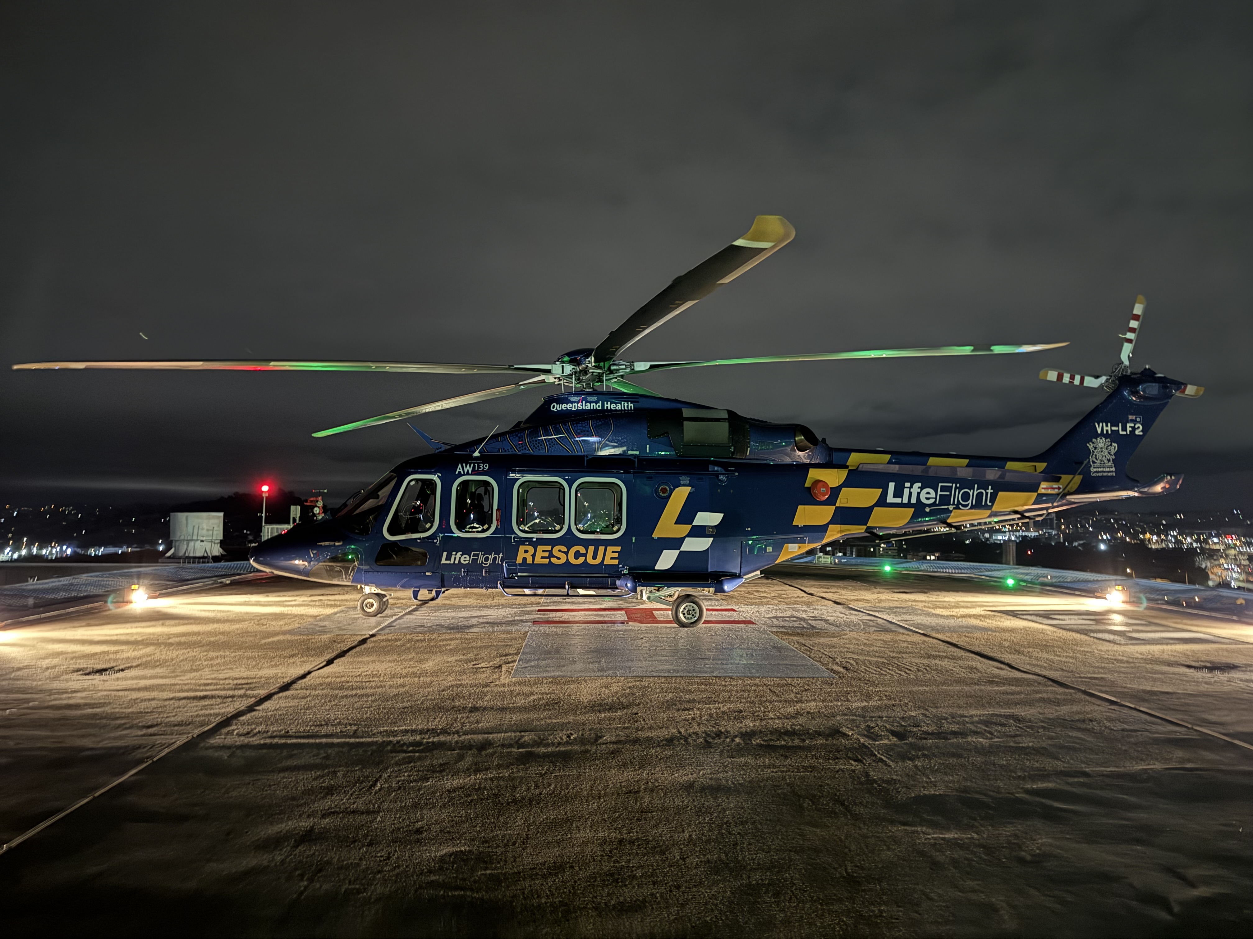 LifeFlight at night