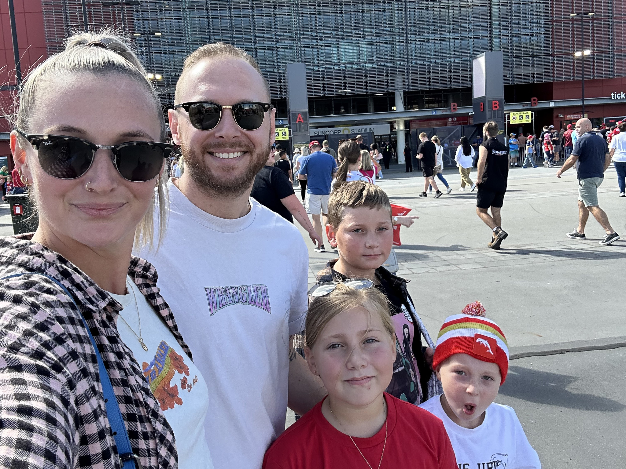 Sean Taylor with his family