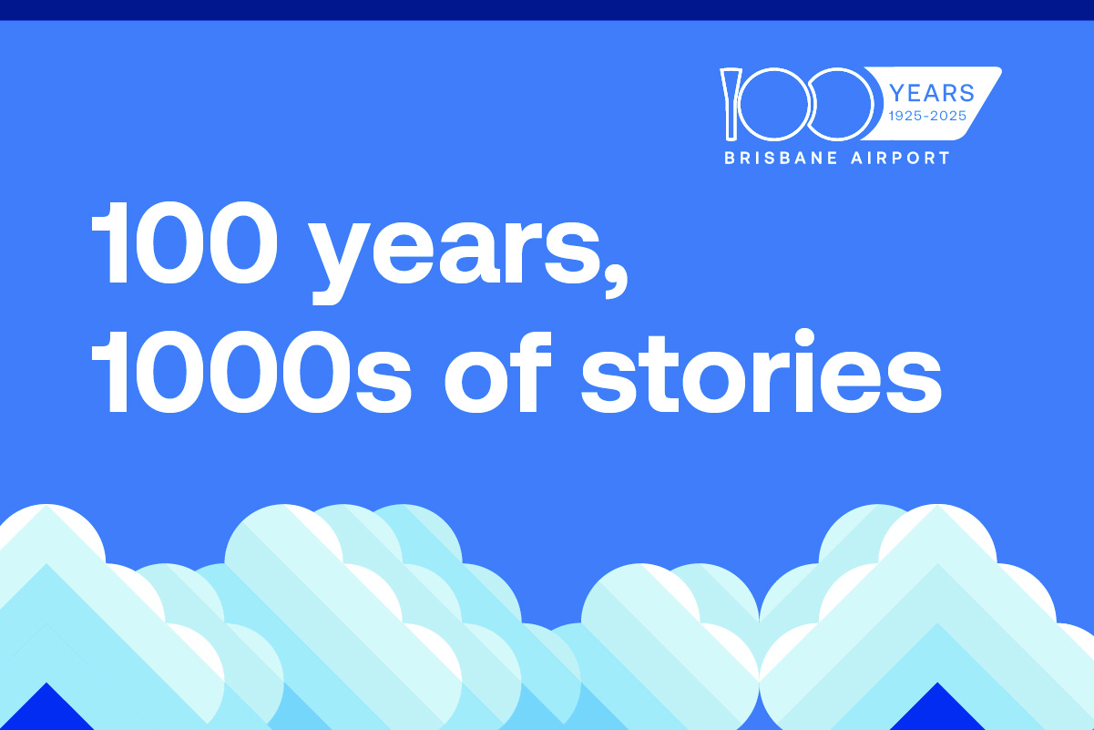 100 years of Brisbane Airport Website Banner
