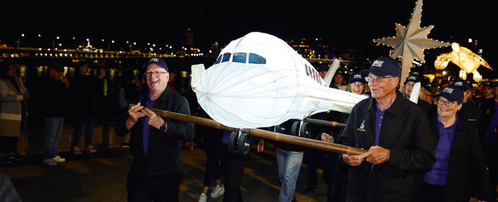 Brisbane Airport lantern at LUMINOUS parade