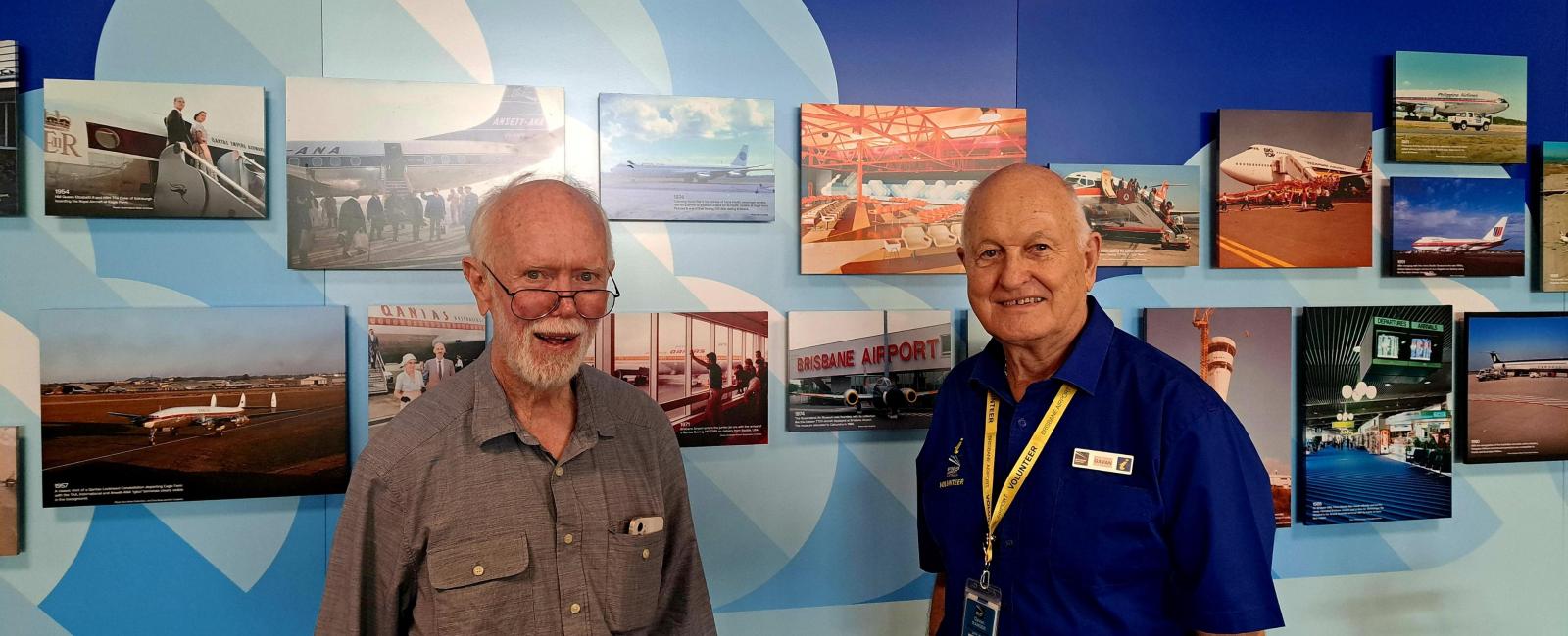 Don Watson and Gavan Ranger, the architects behind Brisbane Airport’s Interim International Terminal.