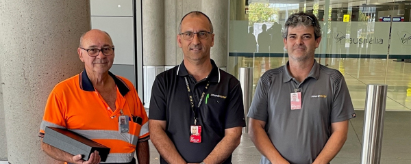 Photograph of 3 Smarte Carte Staff at Brisbane Airport
