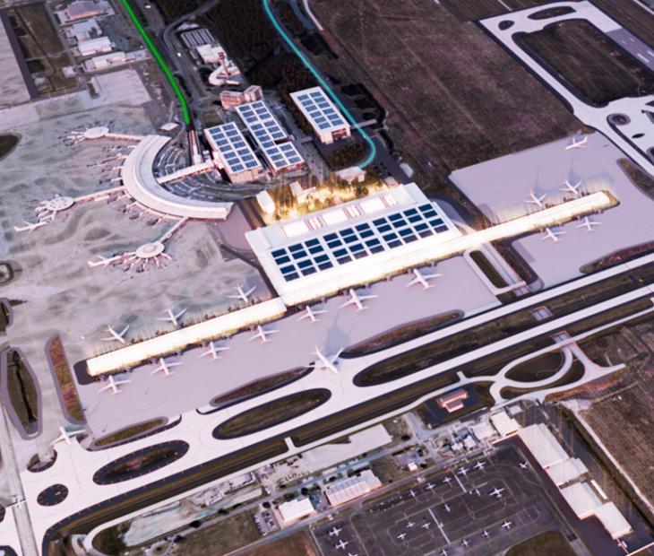 Artist impression of Brisbane Airport Terminal 3