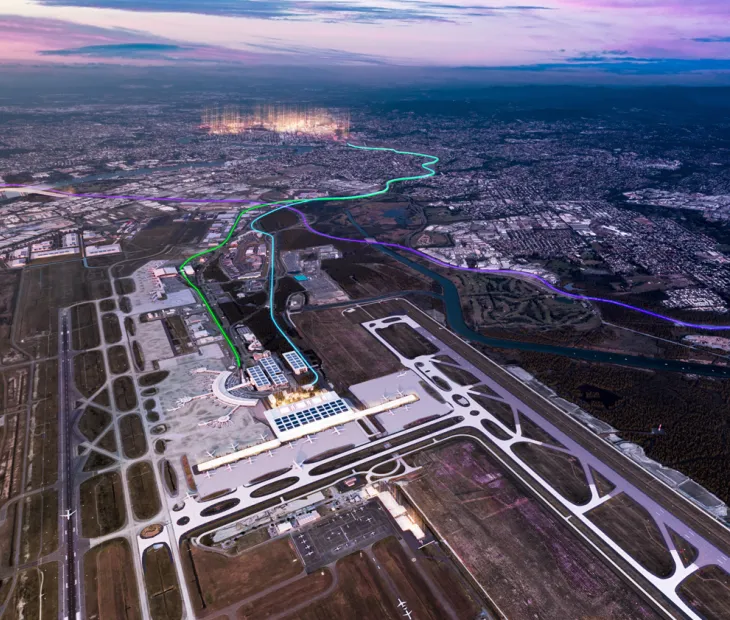 Artist's impression of Brisbane Airport Terminal 3