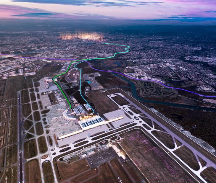 Artist's impression of Brisbane Airport Terminal 3