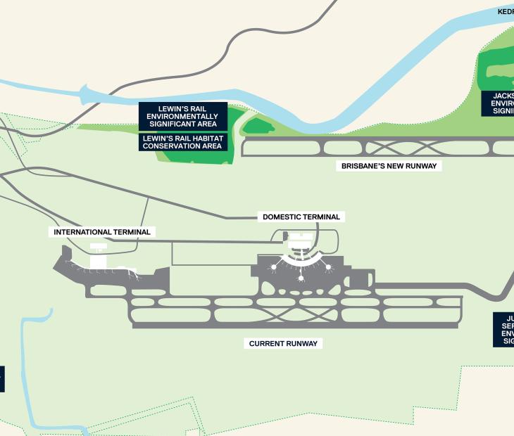 Brisbane Airport Biodiversity Zone Map