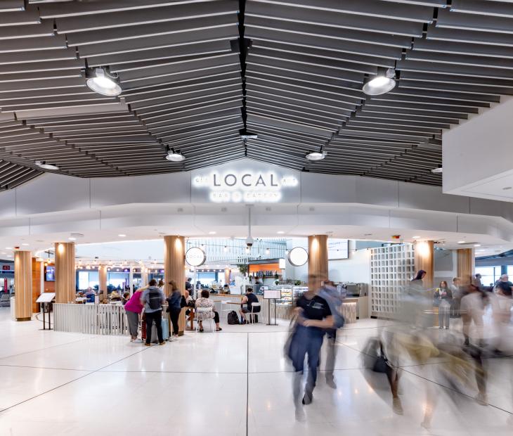 The Local dine-in restaurant at the Domestic Terminal 