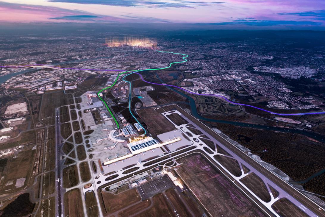 Artist's impression of Brisbane Airport Terminal 3