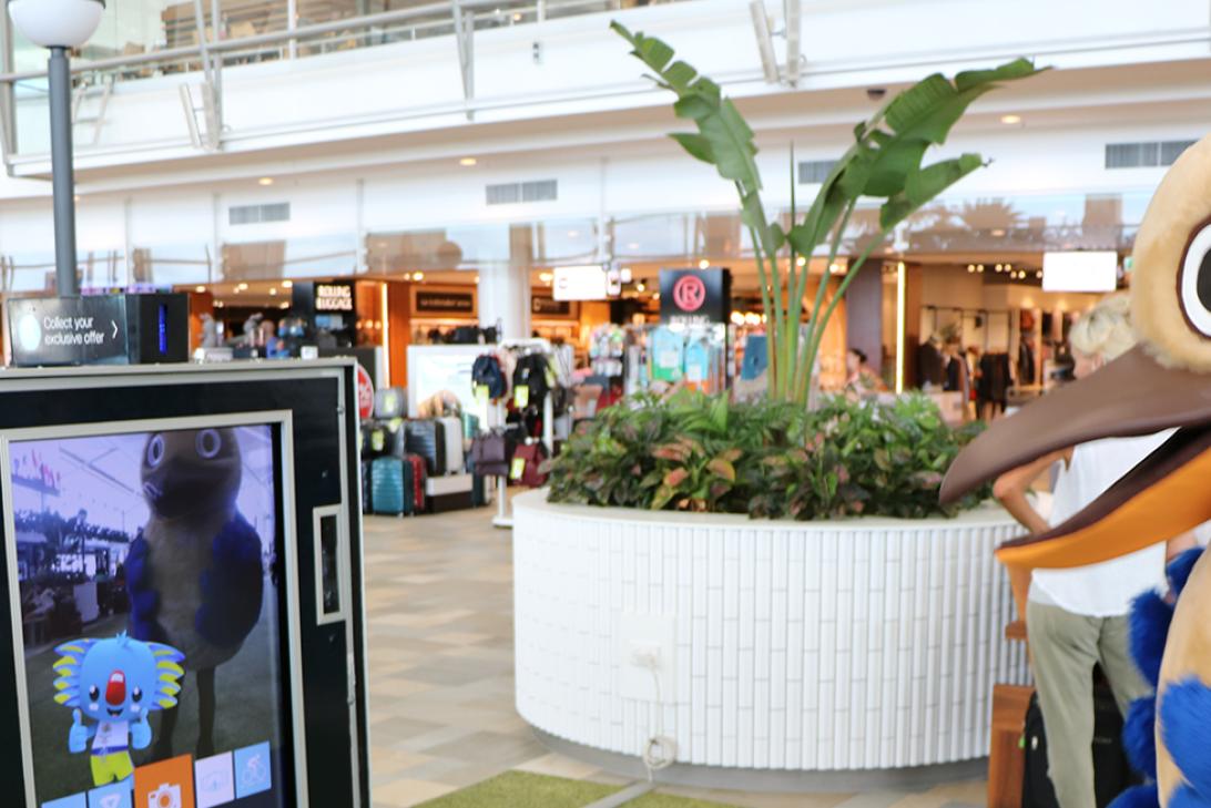 Bluey the kookaburra is Brisbane Airport's mascot