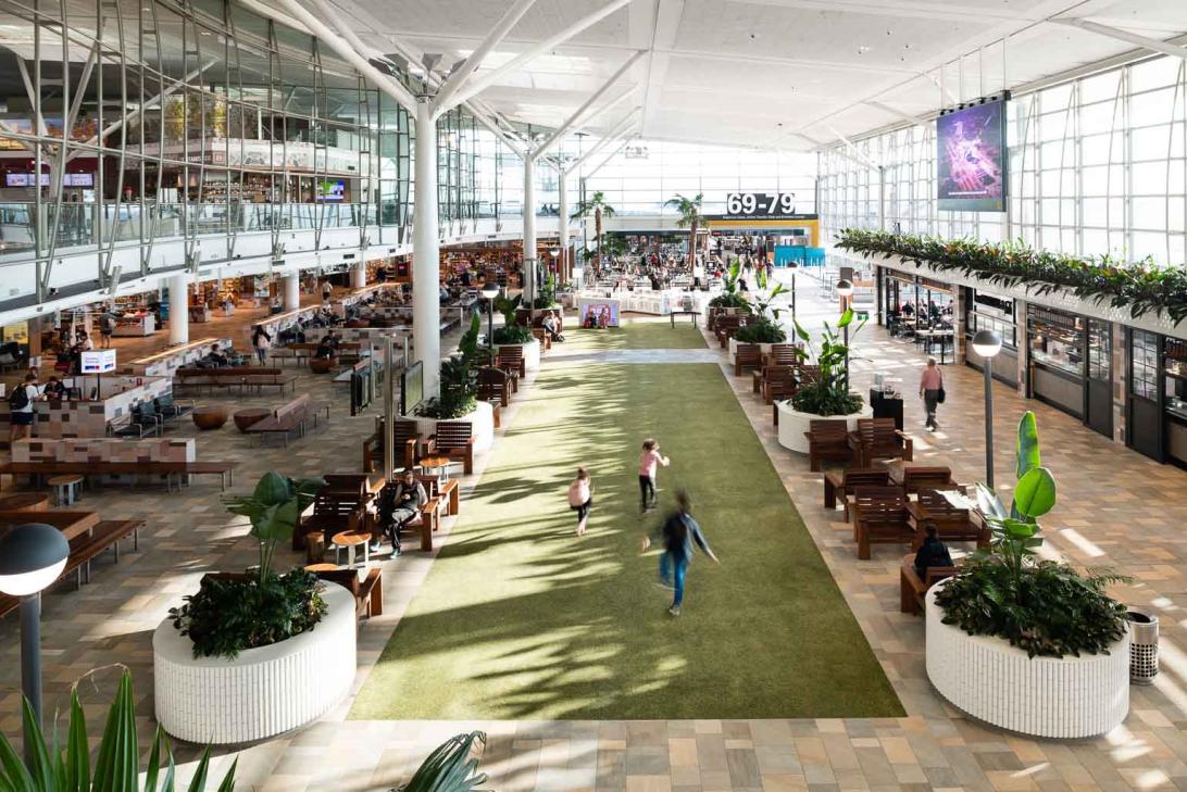 The Village Green at the International Terminal Brisbane | How to prepare for a long-haul flight