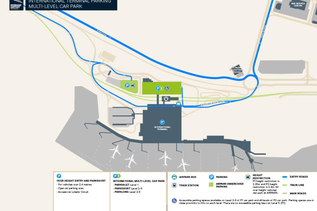 International Terminal Parking Map 