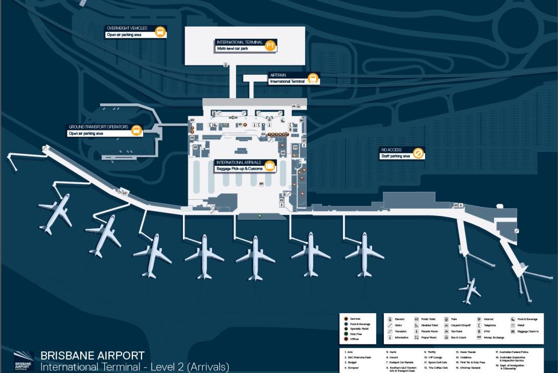 International Terminal Level 2 Map