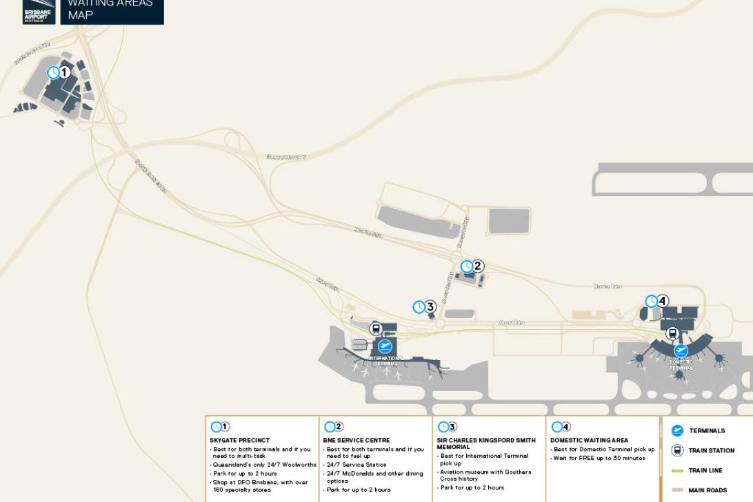 Pick Up Waiting Areas Map