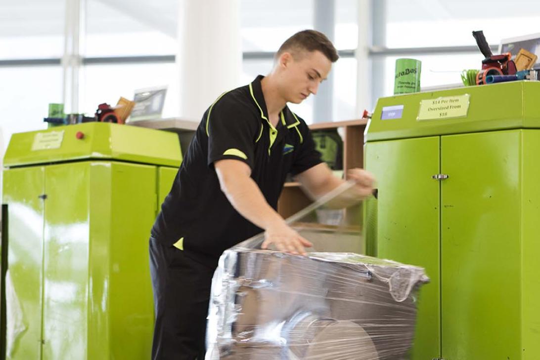 Protectabag keeps your luggage safe while flying