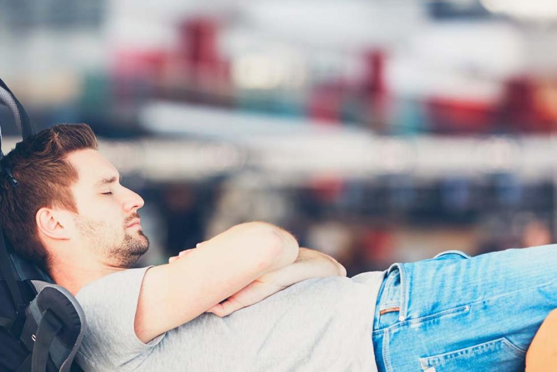 Airport sleeping tips