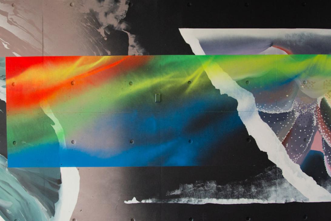 Visualising AI Mural, Artist Emily Devers, Brisbane Airport