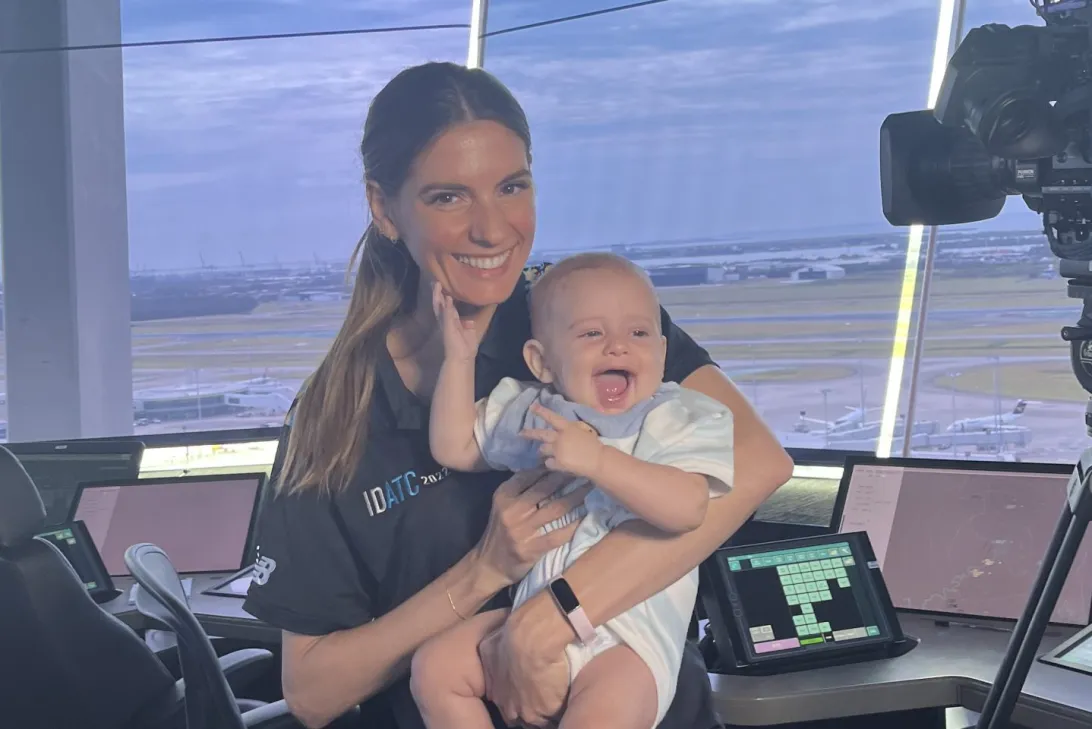 Laura and her baby