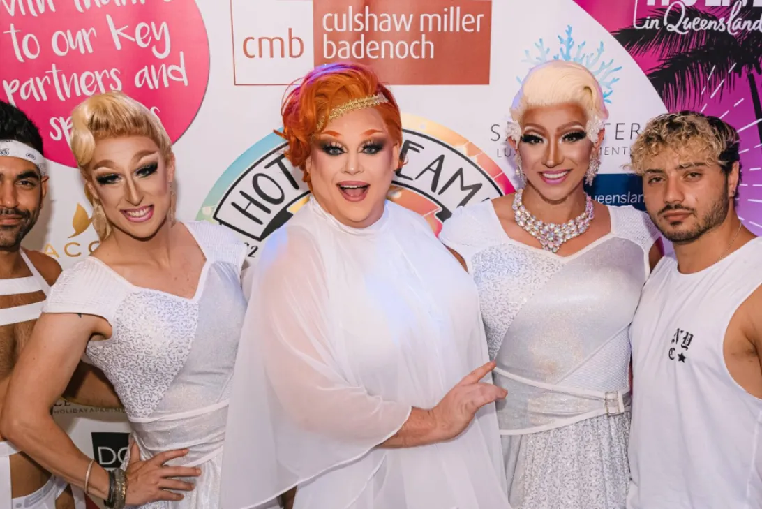 Group of People Smiling from Gay and Lesbian Tourism Australia