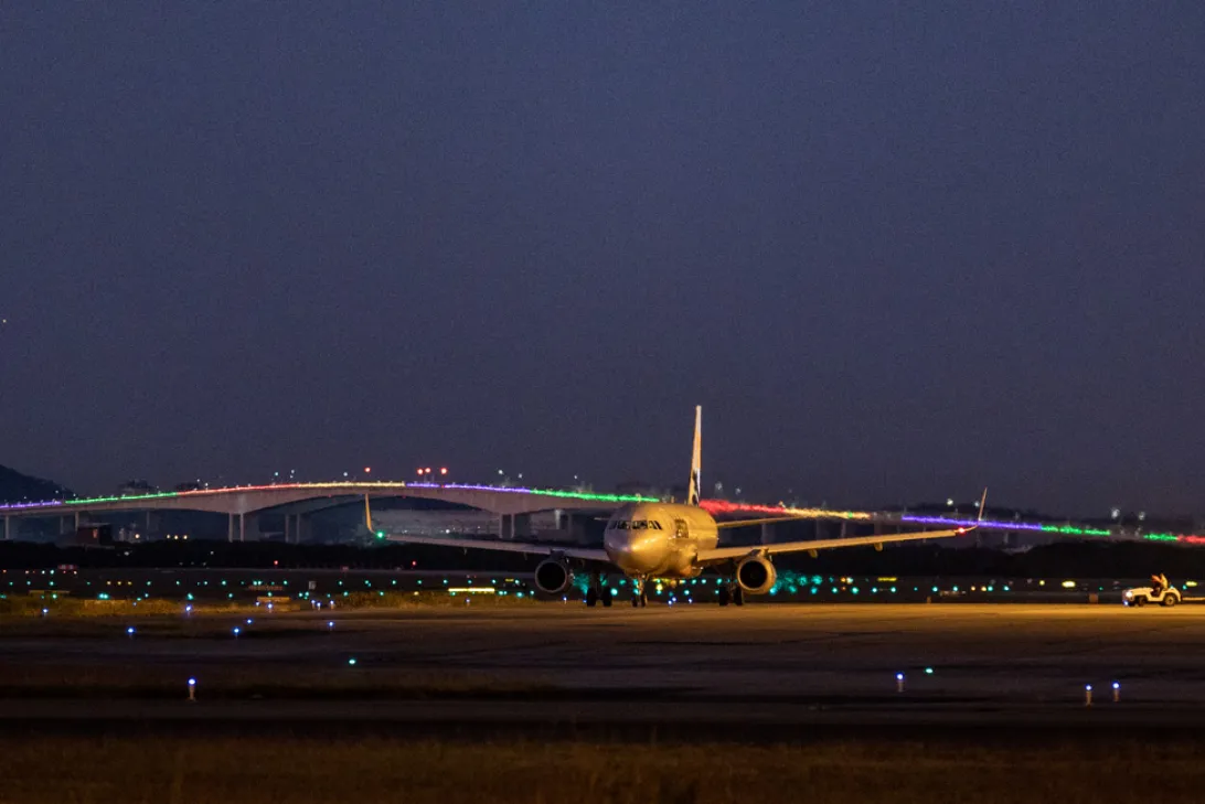 Night time at Brisbane Airport