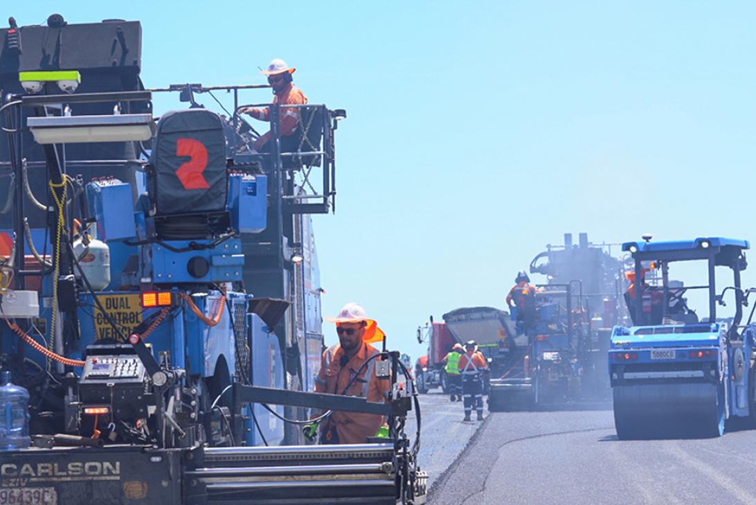 Resurfacing works on Brisbane's New Runway