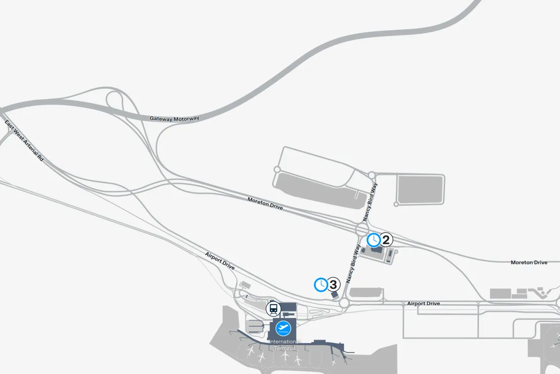 Pick Up Waiting Areas Map