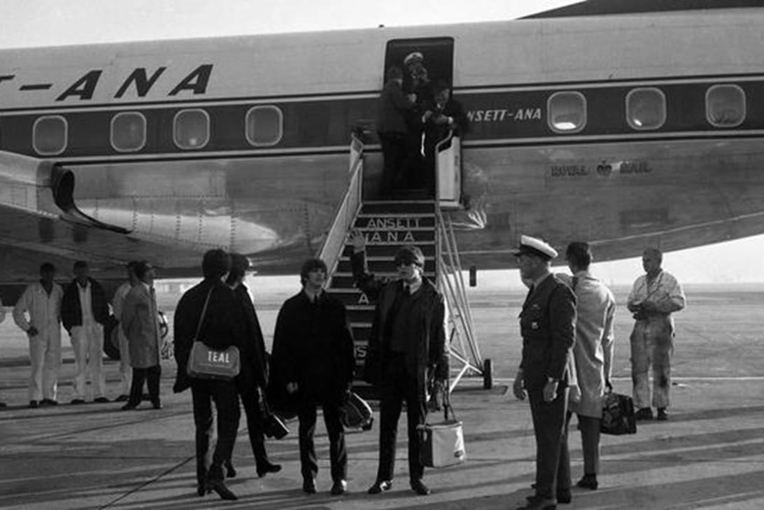 The Beatles at Brisbane Airport